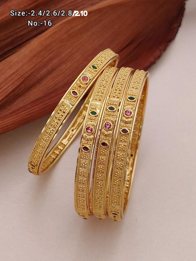 Designer Micro Gold Plating 4 Pice Bangles Suppliers in Mumbai
